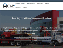 Tablet Screenshot of capxfunding.com